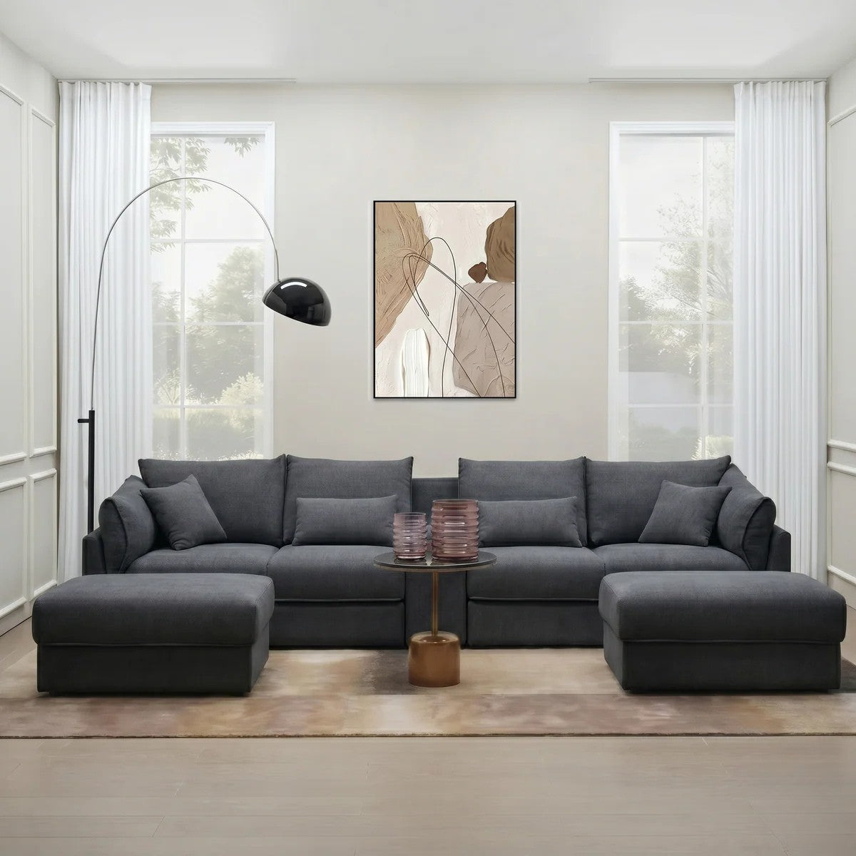 Oracle 4 Seater Sofa with Ottoman