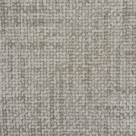 Close-up of the Otway L-Shaped Fabric Lounge Beige upholstery, showing the soft textured woven fabric.
