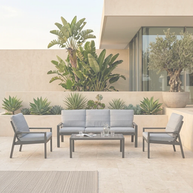 Panama 4 Piece Outdoor Sofa Set dimension diagram base