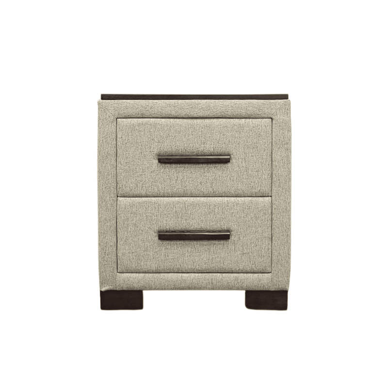 Panda Fabric Upholstered Bedroom Suite in Ash Grey available in Queen and King Size - The A2Z Furniture
