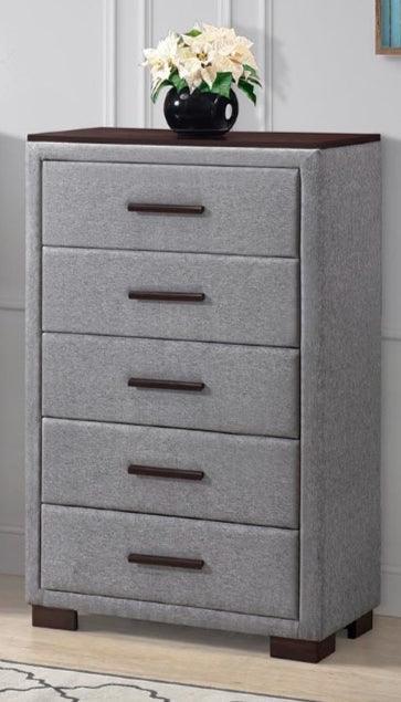 Panda Modern fabric tallboy with ample storage - The A2Z Furniture