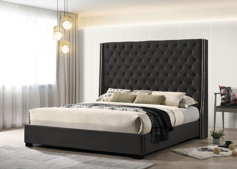 Parker Fabric Upholstered Bedroom Suite with High Bed Head available in Queen and King Size - The A2Z Furniture