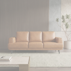 Picasso 3 Seater Leather Lounge dimension diagram — measurements coming soon