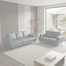 Picasso 3+2 Anthracite Leather Lounge Set — faded lifestyle photo, dimensions coming soon