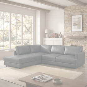 Portsea L-Shaped Corner Leather Sofa dimension diagram — measurements coming soon
