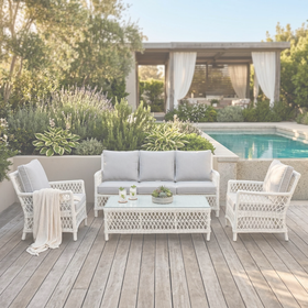 Riviera 4 Piece Outdoor Sofa Set dimension diagram base