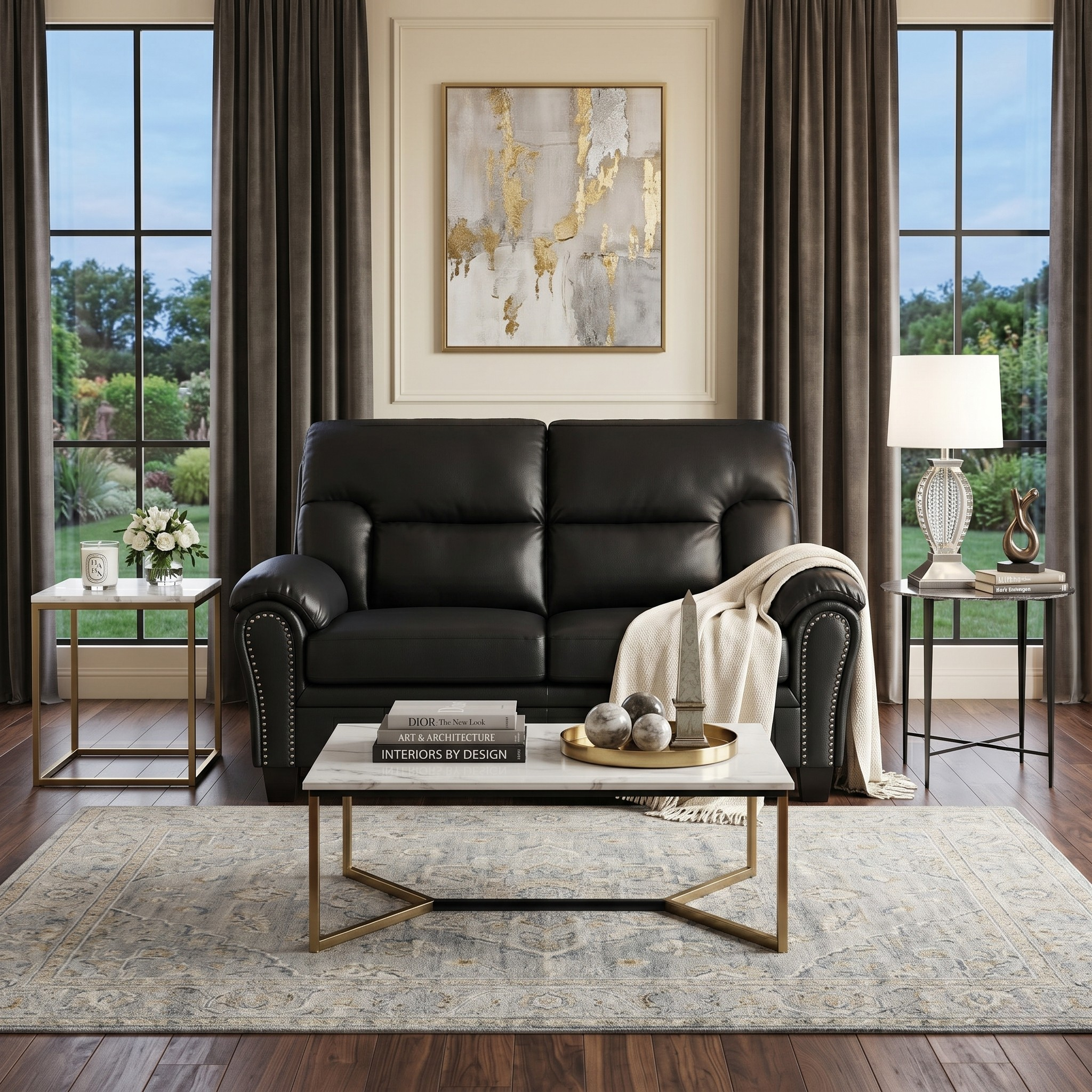 Sebastian 2 Seater PU Leather Sofa