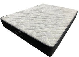 Mattress with quilted surface on a white background