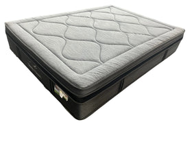 Gray mattress on a white background