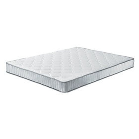Sleep Rest spring mattress with a white quilted top, shown on its own at an angle as part of the Mojito bed package