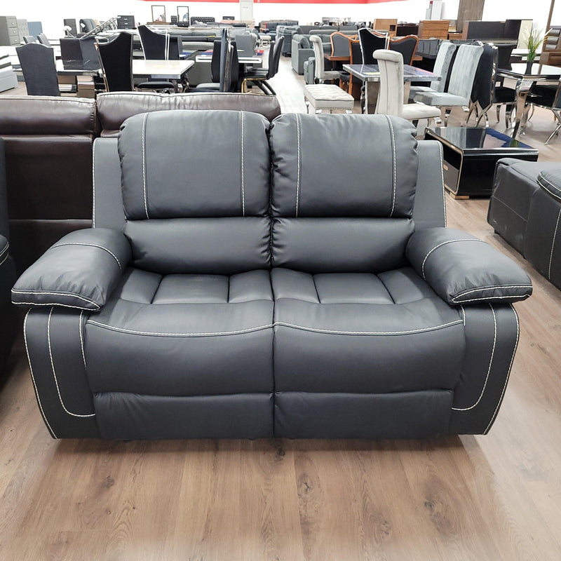 Stanhill Plus Air Leather Black Recliner Suite  - The A2Z Furniture