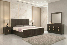 Cape Town 4 Piece Dresser Bedroom Suite in Tasani Brown