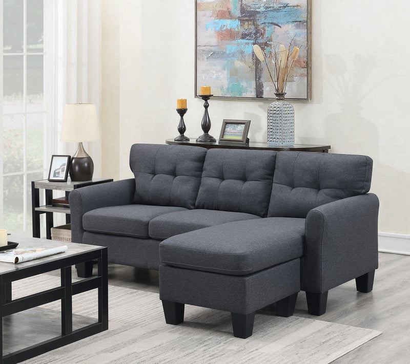 Summer 3 Seater Corner Fabric Sofa with Reversible Chaise - The A2Z Furniture