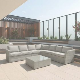 Summerline Outdoor Corner Lounge dimension diagram base