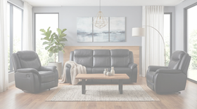 Sunshine Manual 3+1+1 Black Recliner Package dimension diagram — measurements coming soon