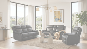 Sunshine Electric 3+2+1 Black Recliner Package dimension diagram — measurements coming soon