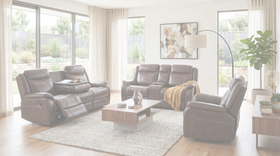 Sunshine Electric 3+2+1 Brown Recliner Package dimension diagram — measurements coming soon