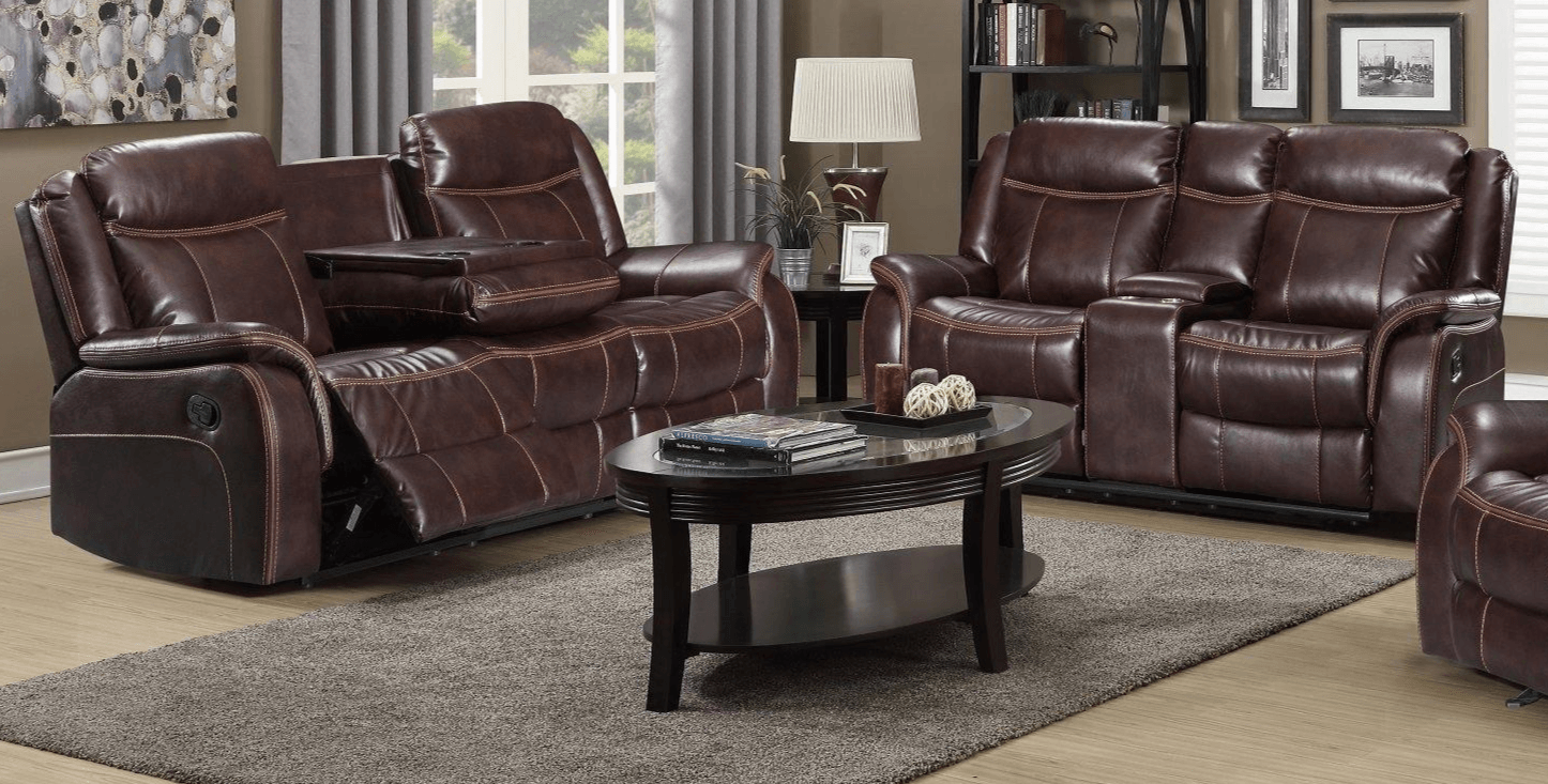 Sunshine Manual 3 & 2 Seater Brown Recliner Package