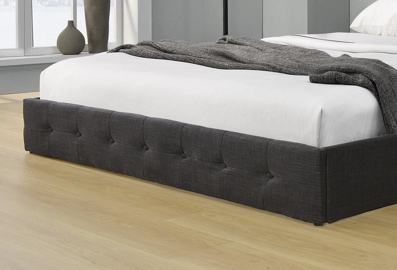Valko Fabric Upholstered Gas Lift Bed Frame available in Single, Double, Queen and King Size - The A2Z Furniture