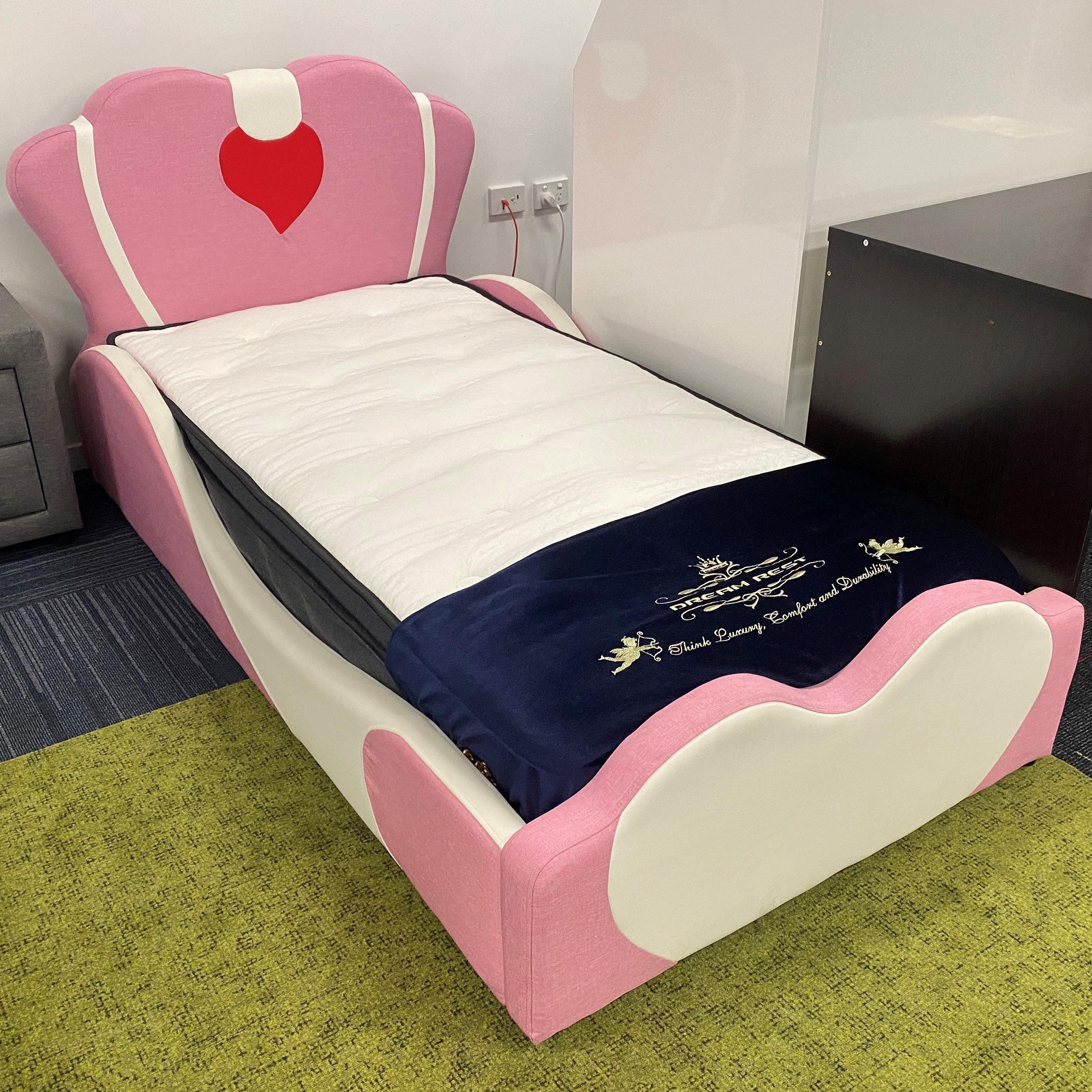 Veva Kids Bed - Dreamy Princess Design - Pink Bed Frame for Children's Bedroom - The A2Z Furniture