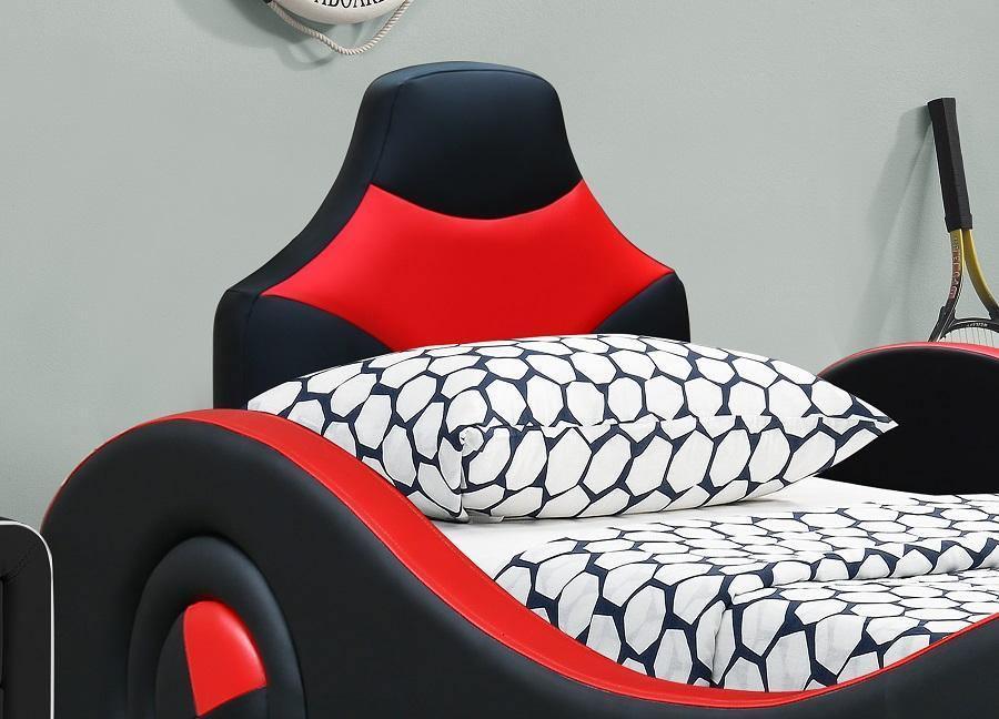 Vincent Kids Bed - Modern Racing Car Design in Black and Red | The A2Z Furniture