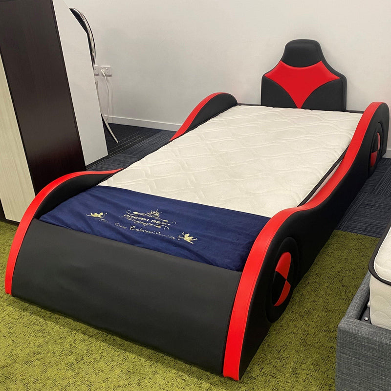 Vincent Kids Bed - Modern Racing Car Design in Black and Red | The A2Z Furniture