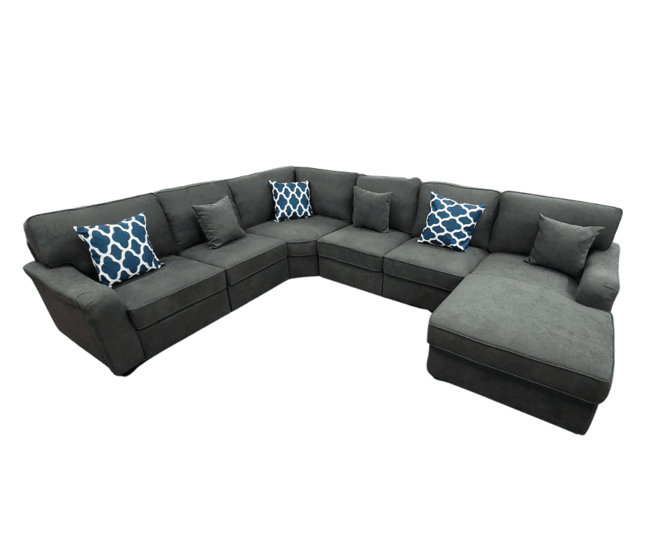 Watson grey sectional deals sofa