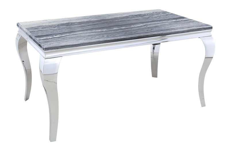 Stylish and functional Zoom Grey Marble Dining Table - The A2Z Furniture