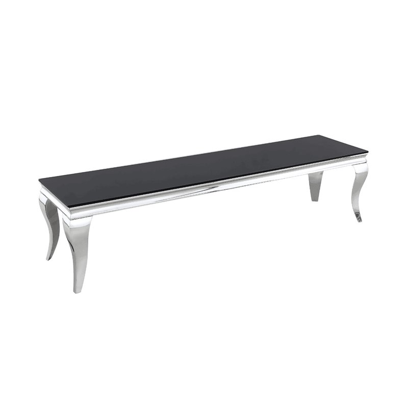 Zoom TV Unit - Stainless Steel Base with Glass and Marble Top Options - The A2Z Furniture