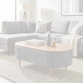 Zuma Coffee Table dimension diagram - 110 x 60 x 43 cm